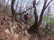 In Canto Alto (1146 m) da Ripa-Zogno ad anello fiorito il 10 aprile 2025 - FOTOGALLERY